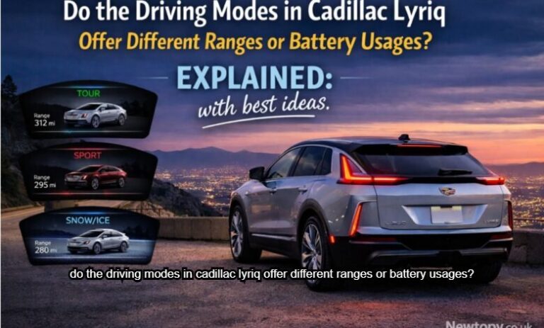 Do the Driving Modes in Cadillac Lyriq Offer Different Ranges or Battery Usages